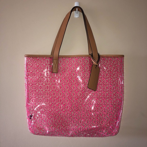 guess clear tote